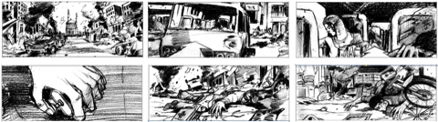 Storyboards for Film, Television and Commercial Film Productions.